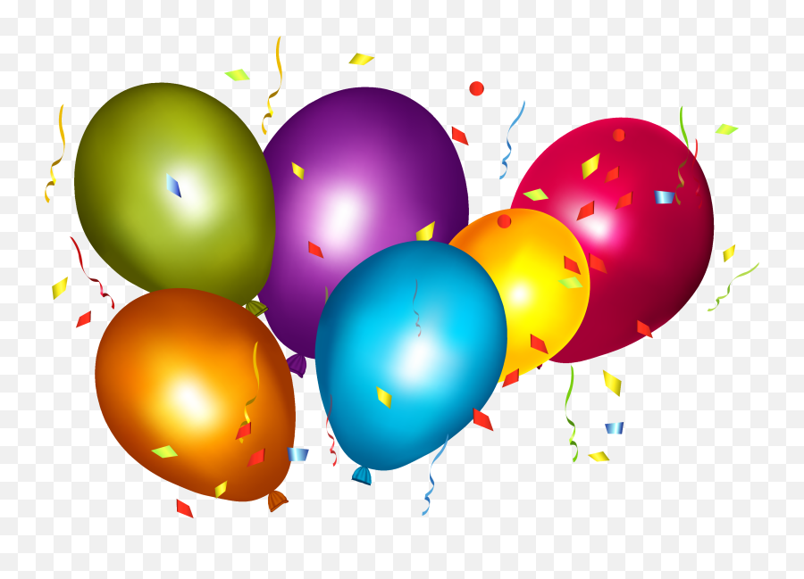 Download Free Png Transparent Colorful Balloons With - Transparent Background Colorful Balloons Png,Balloons Transparent