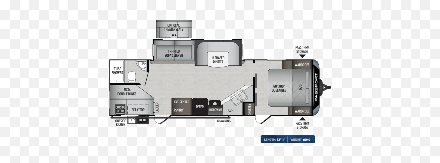 Rv Rental Porter Wa Motorhome - Floor Plan Png,Fleetwood Icon 24d