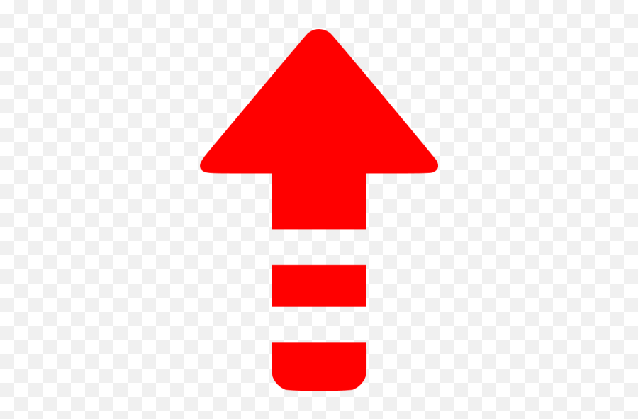 Red Arrow Up 6 Icon - Vertical Png,Red Arrow Icon Png