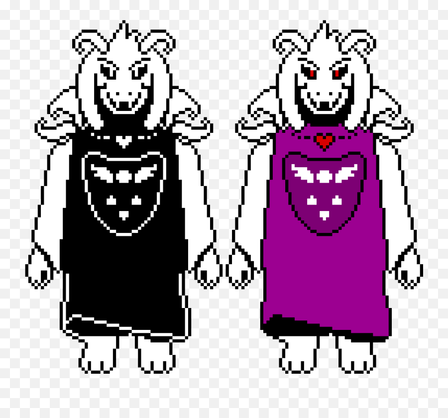 Download Hd Asriel Dreemurr Kamuisenketsu - Undertale Asriel Asriel Dreemurr Undertale Pixel Art Grid Png,Asriel Dremurr Icon