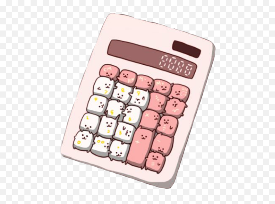 Download Sticker Cute Cuteface Tierno Calculator Calculadora - Cute Math Png,Calculator Icon Transparent Background