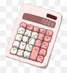 Download Sticker Cute Cuteface Tierno Calculator Calculadora - Math png