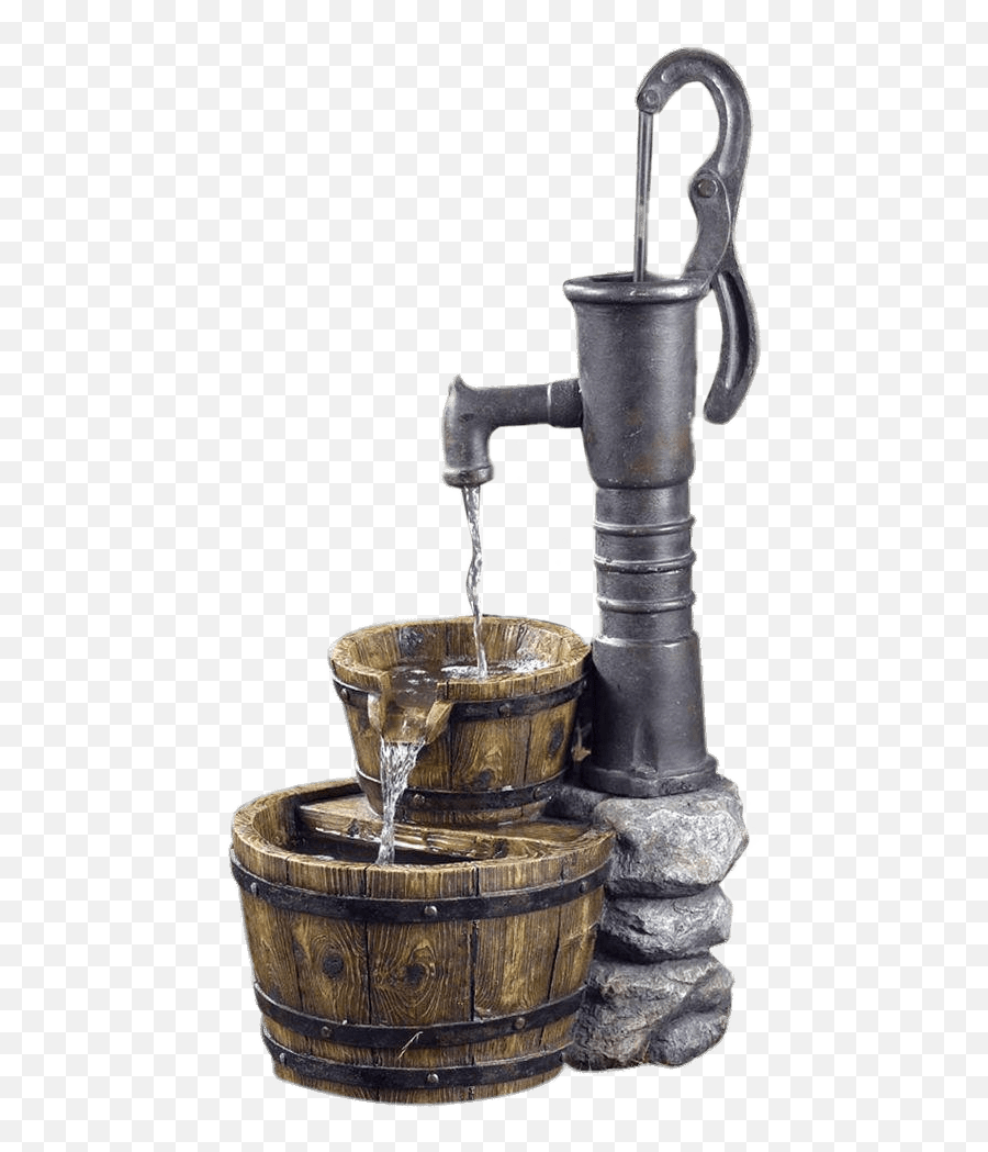 Water Pump Garden Decoration Transparent Png - Stickpng Fountain Old Fashioned Water Pump,Garden Png