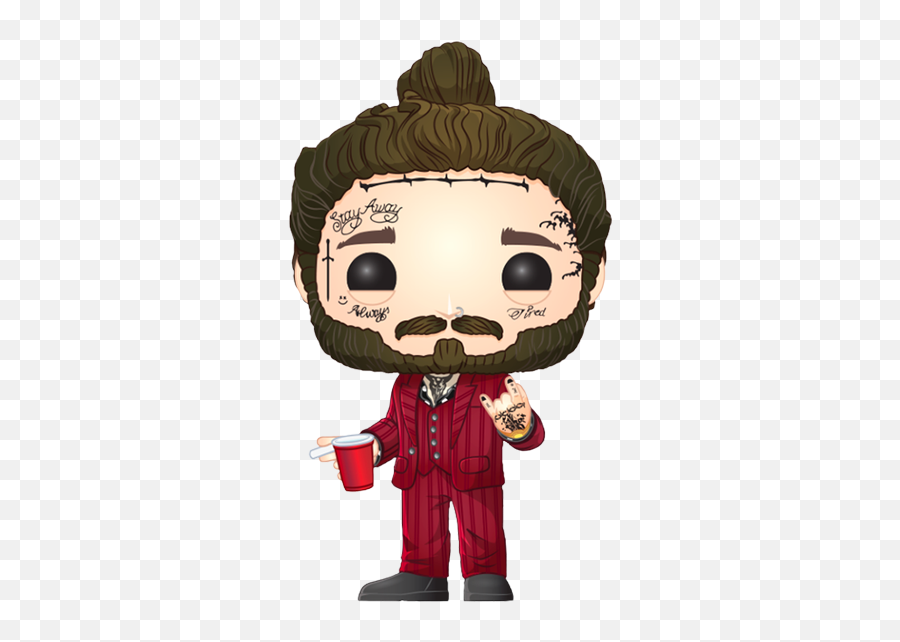 Download Hd Pre Order Post Malone - Post Malone Pop Figure Png,Post Malone Png