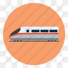 Train - Public Transport Train Icon Png,Rail Png