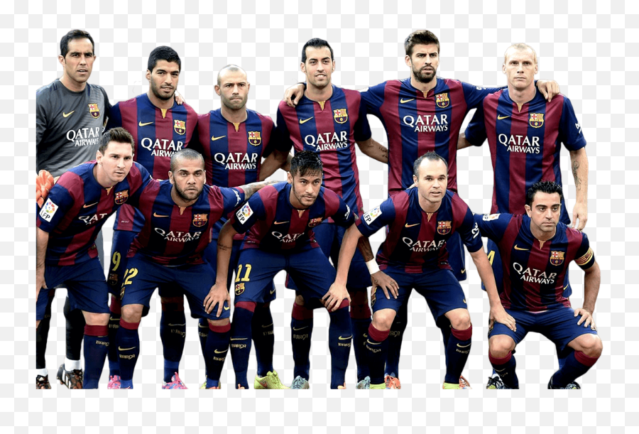 Soccer Team Png - Fc Barcelona Homegrown Players Full Size Barcelona Players Png,Barcelona Png