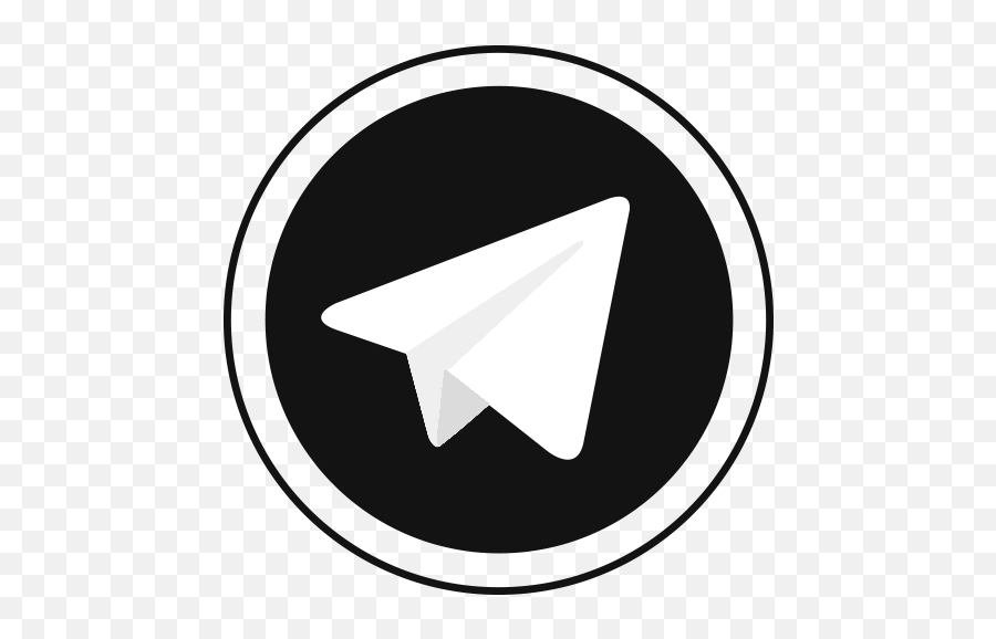 Telegram Icon Images - Telegram Black Icon Png,Telegram Icon Png