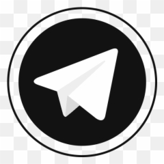 Telegram Icon Images - Black Png