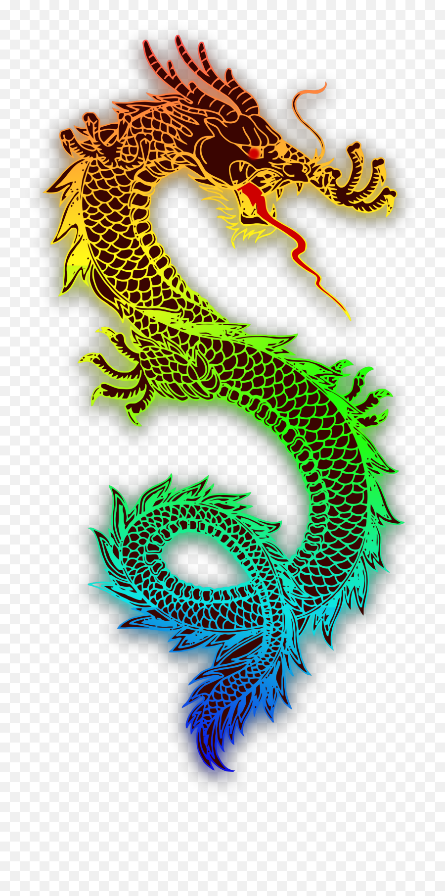 Blue Dragon Png Svg Clip Art For Web - Dragon Rainbow,Blue Dragon Png