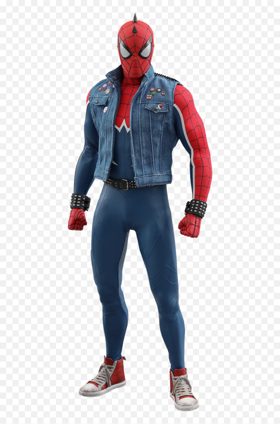 Spider Man Spiderpunk Suit Ps4 Video Game Hot Toys 16vgm32 Punk Png - man Ps4 Png