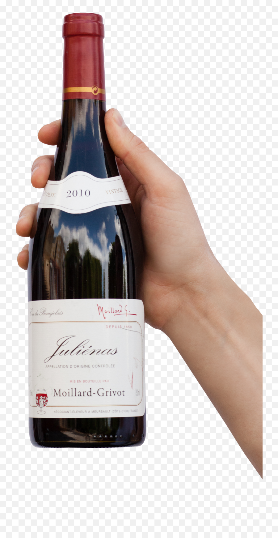 Wine Bottle Png Transparent Image - Hand With Wine Bottle Png,Alcohol Bottle Png