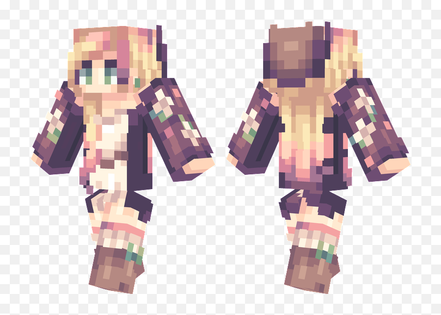 Pin - Blond Girl Minecraft Skin Png,Minecraft Block Png