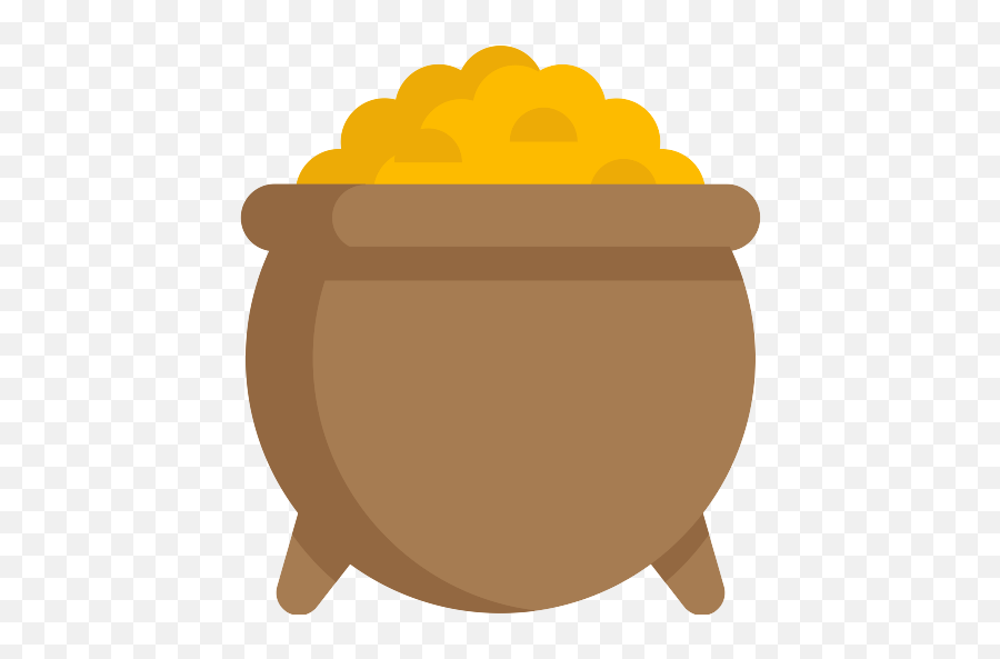 Gold Pot Png Icon 2 - Png Repo Free Png Icons Pot Of Gold Vector,Pot Of Gold Png