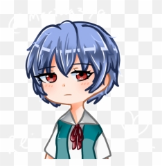 Rei Ayanami Chibi Oc Evangelion - Cartoon Png,Rei Ayanami Png