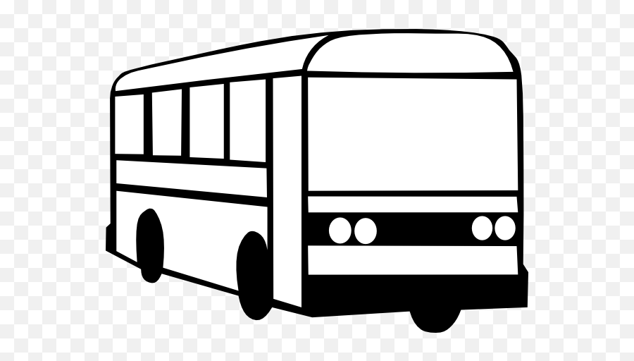 Download Hd Bus - Bus Clipart B W Png,Bus Clipart Png