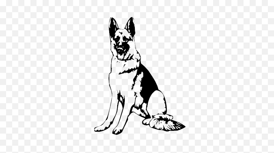 Download Hd German Shepherd - German Shepherd Silhouette Tattoo Png,German Shepherd Png