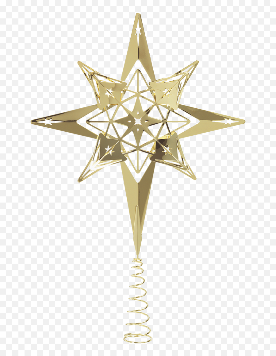 Gold - Plated Top Star Create An Elegant Christmas Tree With Holmegaard Png,Christmas Tree Star Png