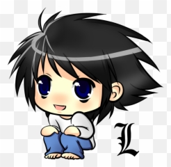 Clipart Hd Clipartfox - Anime Death Note L Chibi Png Envy Fullmetal Alchemist Chibi,Ryuk Png