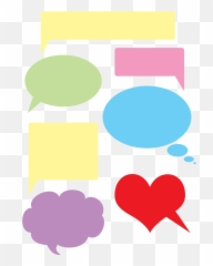 Colorful Speech Bubbles Free Stock Photo - Public Domain png