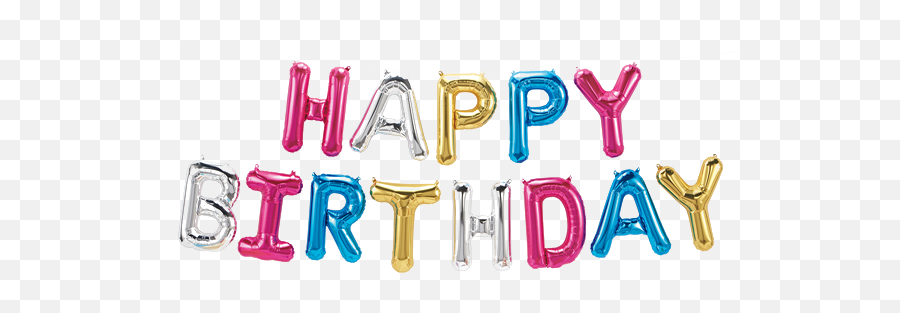 Happy Birthday Foil Balloon Png Image - Ballon Happy Birthday Png,Birthday Balloons Png