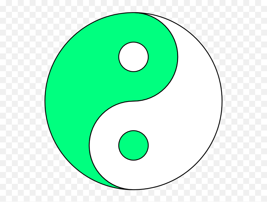 Download Lime Greenwhite Ying Yang Clipart Png For Web - Moon Face,Ying Yang Png