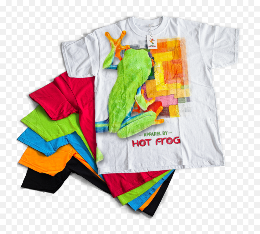 Download Apparel By Hot Frog - Stack Of Tshirt Png Full Stack T Of Shirt,Green Tshirt Png