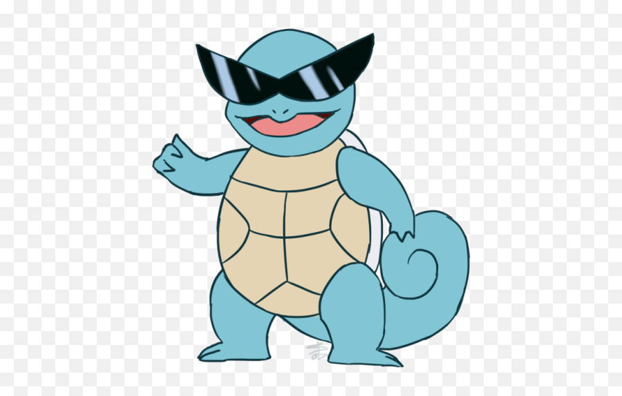 Download Squirtle Glasses Png - Sunglasses Squirtle Transparent Background,Squirtle Png