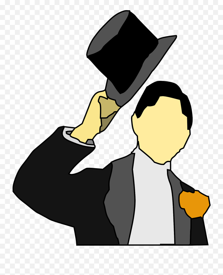 Tuxedo Tux Topper - Hat Greeting Clipart Png,Tuxedo Png