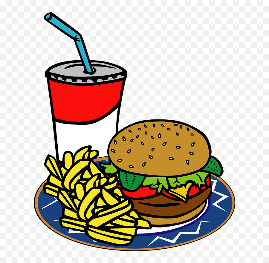 Sample Double Burger Meal Clipart - Meal Clipart Png,Burger And Fries Png