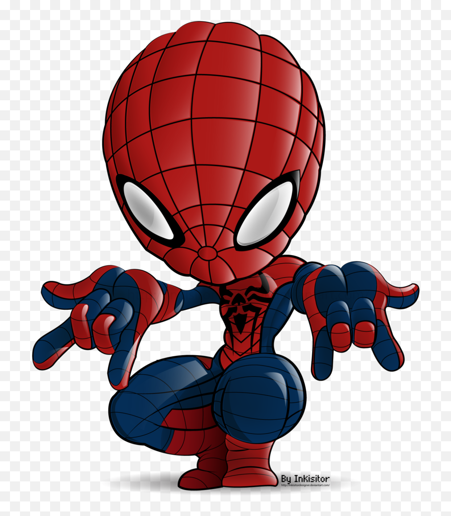 Spiderman Symbiote Chibi - Spider Man Cute Cartoon Png,Spiderman Cartoon Png