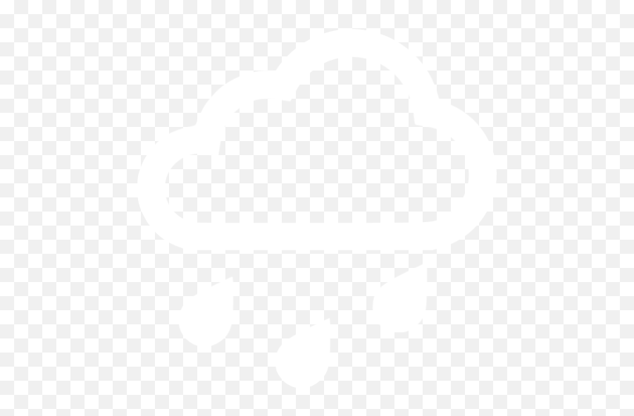 White Rain Icon - Free White Weather Icons White Weather Icon Png,Rain Png Transparent