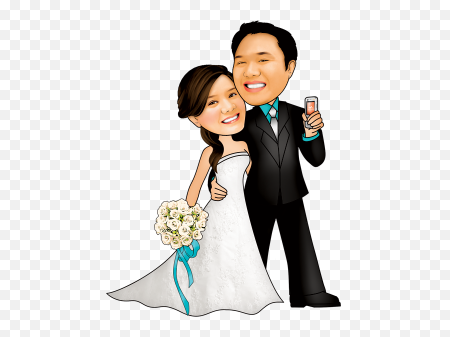 Download Wedding Couple Caricature Png Image With No - Married Caricature  Wedding Couple,Wedding Couple Png - free transparent png images 