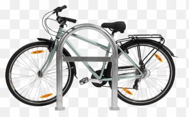 Staple Bike Rack - Bike Rack Side View Png,Bike Rack Png