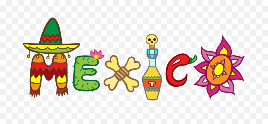 Mexico Word Art Transparent Png - Mexico Word Art Png,Mexican Png