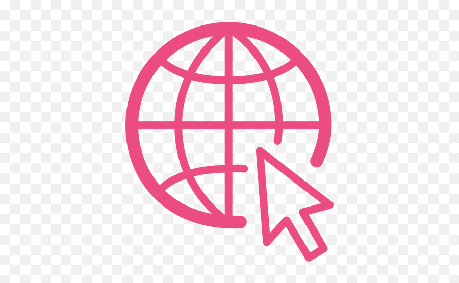 Internet Browsing Icon Stroke Pink - Transparent Png U0026 Svg Vector Logo Web Png,Internet Png