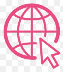 Internet Browsing Icon Stroke Pink - Transparent PNG u0026 SVG Vector Logo Web Png