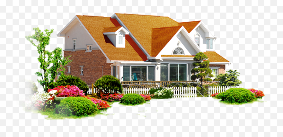 Free Png House - House With Garden Png,Houses Png