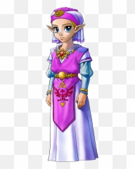 Kid Princess Zelda Occorina Of Time - Legend Ocarina png