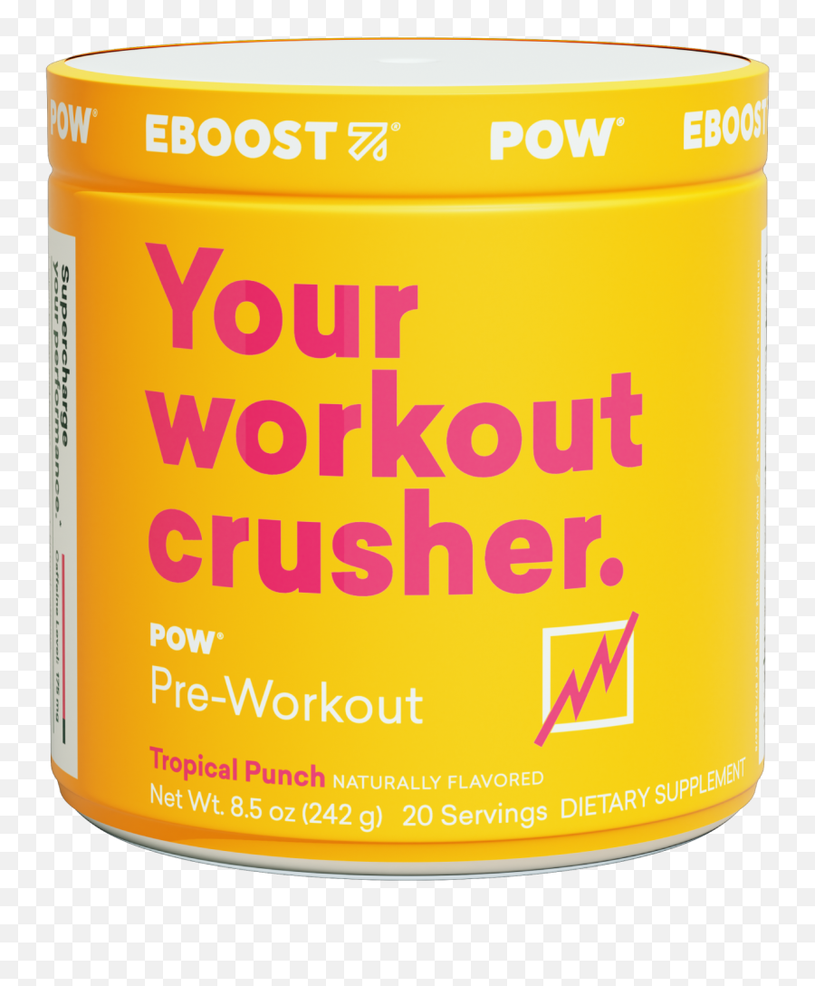 Pow Natural Pre - Workout Eboost Png,Pow Transparent