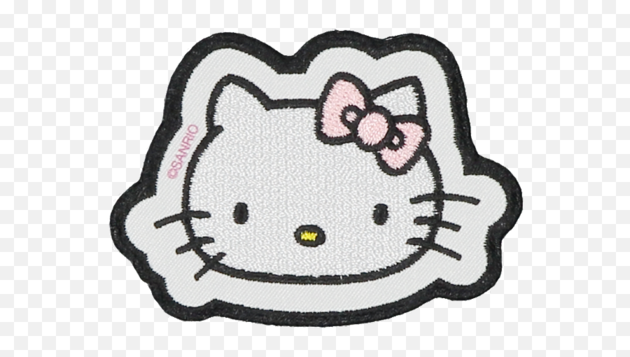 Hello Kitty Embroidered Sticker Patch - Hello Kitty Face Png,Hello Kitty Transparent