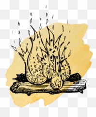 Fire With Yellow Splash Compressed - Portable Network Drawing png