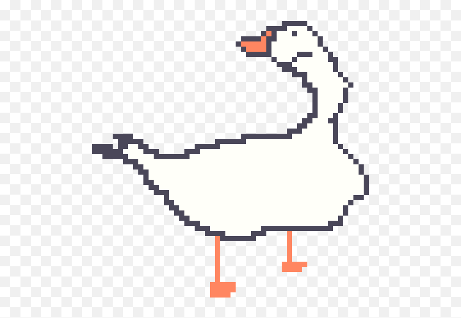 Download Hd Goose - Goose Pixel Art Transparent Png Image Goose Transparent Pixel Art,Pixel Art Transparent