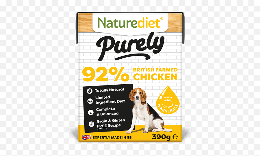 Purely Chicken Natural Dog Food Naturediet - Beagle Png,Dog Food Png