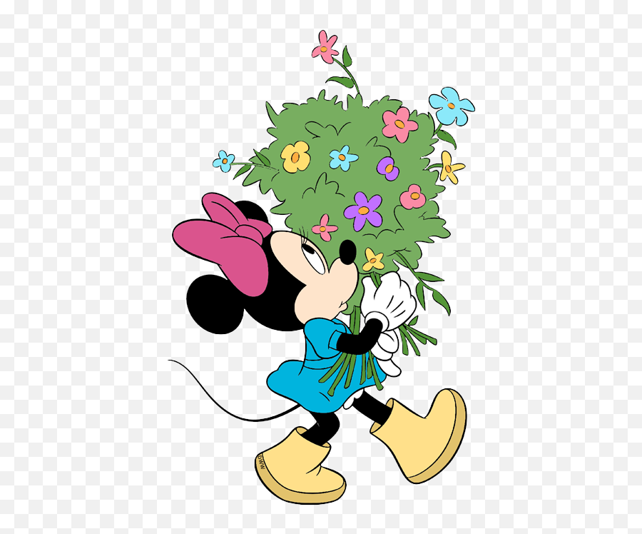 18 Minnie Mouse Clipart Green Free Clip Art Stock - Mickey And Minnie Flower Png,Minnie Mouse Face Png