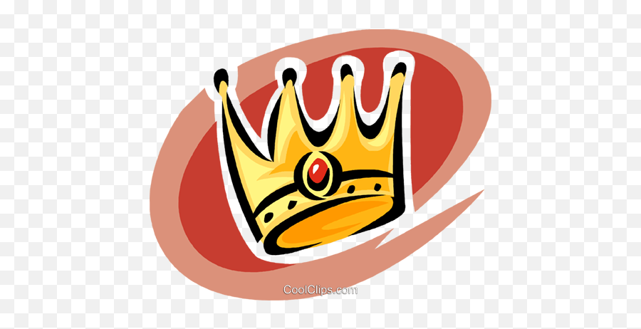 Crown Royalty Free Vector Clip Art Illustration - Vc062455 Clip Art Png,Crown Cartoon Png