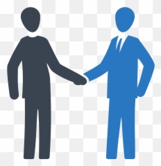 Two People Shaking Hands Icon Hd Png