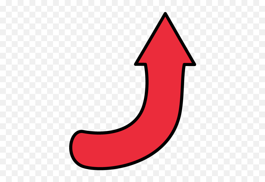 Download Hd Red Curved Arrow Png - My Cute Graphics Clip Art,Cute Arrow Png