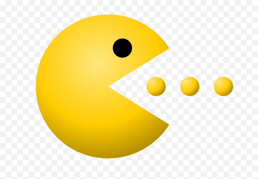 Pacman Eating Transparent Png - Pacman Png,Pac Man Transparent Background