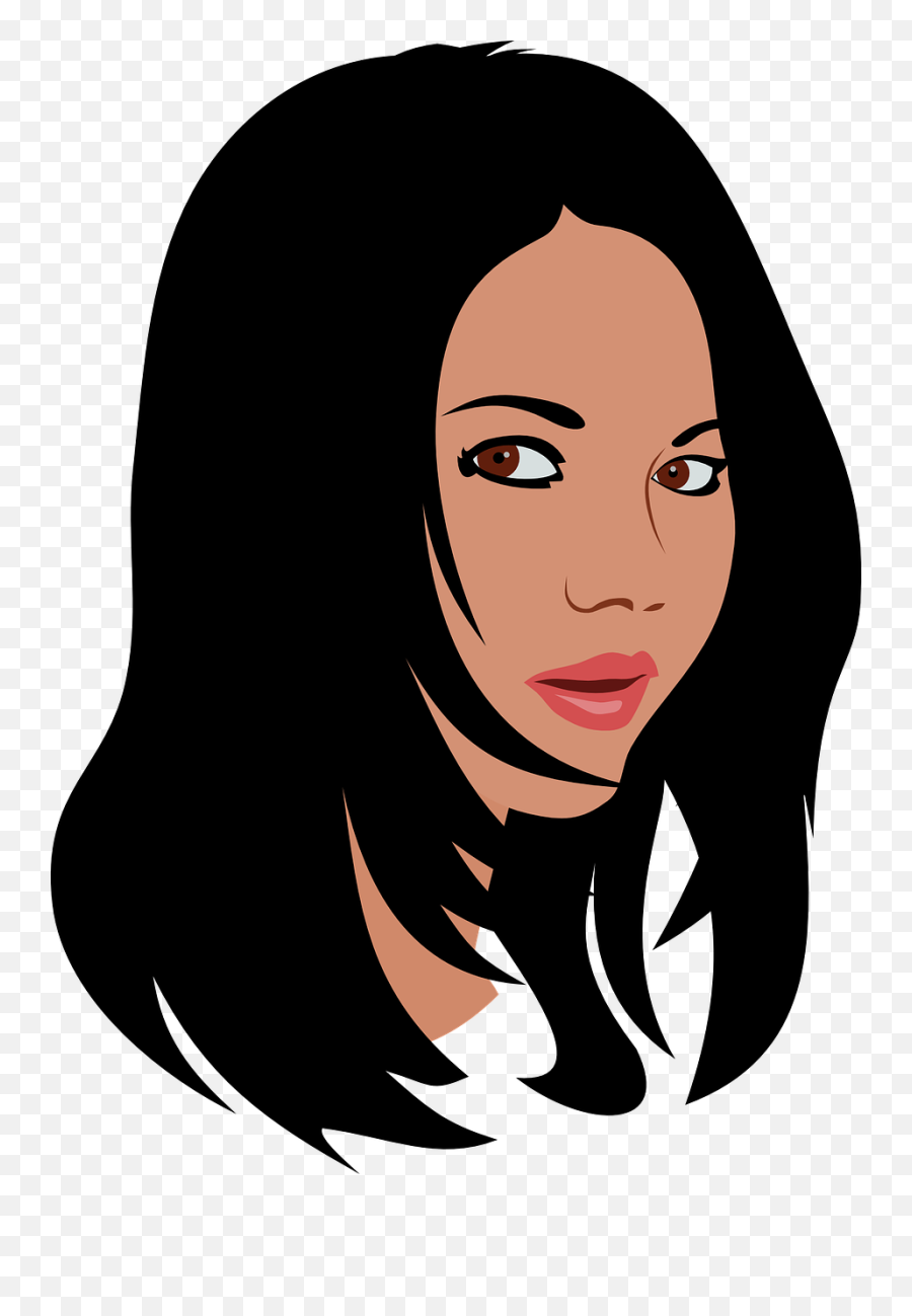 Library Of Long Black Hair Graphic Png Files - Black Hair Woman Clipart,Hair Png Transparent
