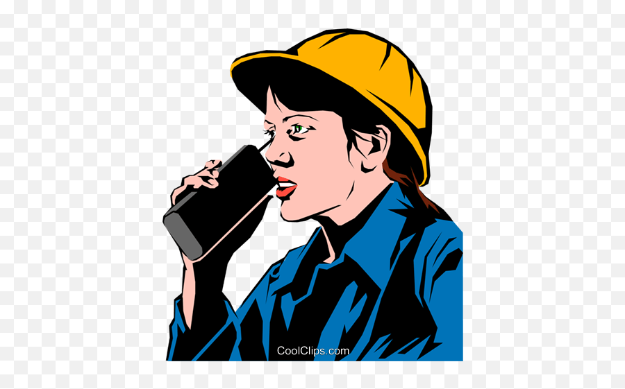 Woman Talking - Person On Walkie Talkie Clip Art Png,Walkie Talkie Png